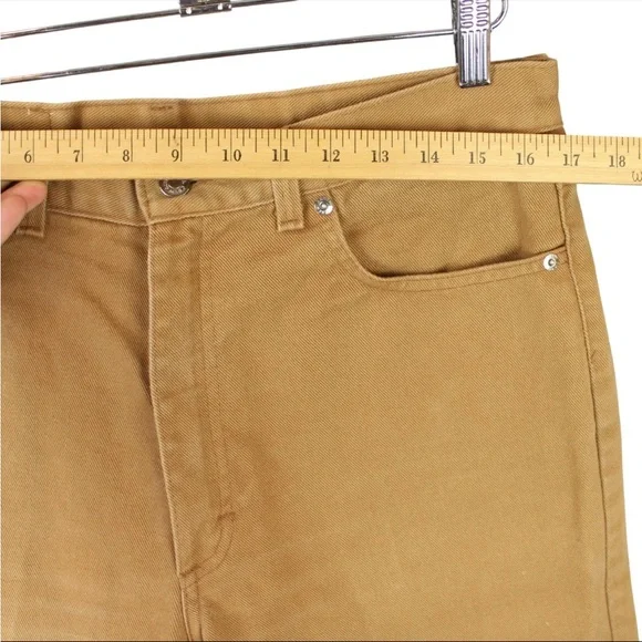 VTG J Crew Jeans Mens 32x 31 Khaki Tan Oarsman Pants For The Long Pull USA Made